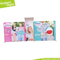 Stand de salon professionnel portable 10x20 pieds avec impression graphique personnalisée et toile de fond en tissu pour exposition et foire