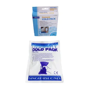 Printed color box packing Instant cold packs 100g Disposable urea ice pack Cold compress