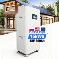 Système de stockage d'énergie domestique 48V 300Ah, pack de batteries Lifepo4 tout-en-un, batterie solaire 51,2V, batterie lithium 15kWh