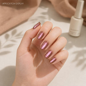 Ensemble de vernis à ongles en gel effet œil de chat arc-en-ciel professionnel BelloGel sur base brune, 10 couleurs, 15 ml pour la décoration des ongles - Product Image 5