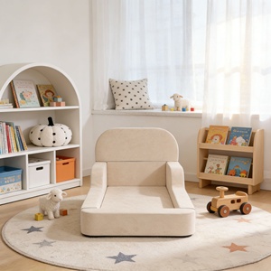Lit en mousse beige personnalisable pour enfants, compressé sous vide, éponge à rebond lent, nid de sommeil pour tout-petits, <span class=keywords><strong>piscine</strong></span> à balles multifonctionnelle, usine - Product Image 1
