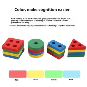 Montessori lấy cảm hứng từ gỗ xếp chồng khối Bảng câu đố hình học hình dạng SORTER phù hợp với trò chơi tự làm đồ chơi cho trẻ em trai và cô gái - Product Image 4