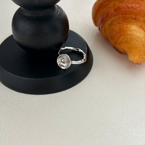 Anillo cóncavo ovalado de plata de ley S925 para mujer, regalo de joyería minimalista para el dedo índice - Product Image 4
