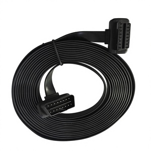 Cable de Extensión OBD2 Ultrafino de 5 Metros, 16 Pines, Macho a Hembra, Cable Plano en Forma de L, Completamente Cableado para Diagnóstico Automotriz L595 - Product Image 1