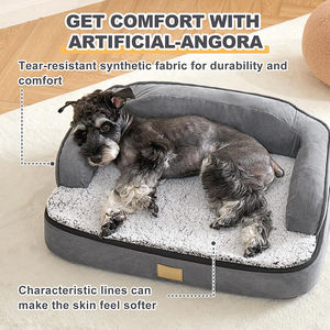 Benutzer definiertes Logo <span class=keywords><strong>Private</strong></span> <span class=keywords><strong>Label</strong></span> Haustier Hunde bett Sofa Unübertroffener Komfort Unterstützen der Eier schaum Wasserdichtes ortho pä disches Hunde bett - Product Image 2