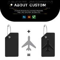Vente flash - Étiquette de bagage en silicone personnalisée avec logo, étiquette de bagage souple et imperméable pour cadeaux promotionnels pour les événements d'entreprise