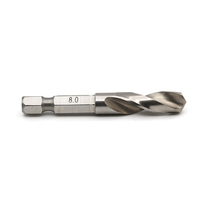 Accessoires pour outils électriques, foret hélicoïdal personnalisé à tige hexagonale DIN338 HSS 6542 pour le bois, l'aluminium et le fer
