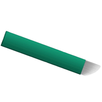 Aiguille verte de Microblading de Hadiyah Lame de sourcil aiguille de lame de Microblading de microlames