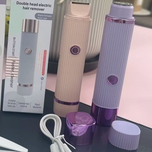 Women's Dual-Head <strong>Hair</strong> Remover 2-in-1 <strong>Hair</strong> Remover Portable USB <strong>Lady</strong> Epilator Waterproof <strong>Hair</strong> <strong>Trimmer</strong> - Product Image 4