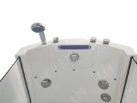 Baignoire à jet pour enfants autoportante à température réglable OEM Fonction de massage à remous pour petite salle de bain