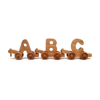 Train de lettres en bois, jouets en bois pour enfants, cadeaux d'anniversaire pour enfants