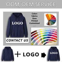 Sudadera con capucha con logotipo personalizado bordado para hombre, pasamontañas de gángster, jersey con cremallera completa de doble capa, diseño de talla grande en 3D