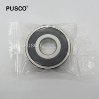 Roulement à billes à gorge profonde PUSCO EMQ Quality 6302 2RS 15x42x13mm, ABEC-3 P6 GCr15 Acier chromé Z3V3, roulement de pompe à alésage de 15mm