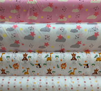 Lot de tissu 100% coton à imprimé popeline de coton de qualité B pour la literie