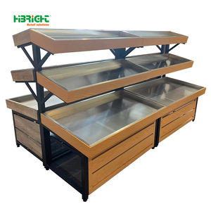 Thiết kế mới Rack hiển thị khung thép lớp gỗ siêu thị thương mại kệ - Product Image 6