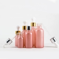 LANJIN — bouteille d'huile essentielle en verre dépoli rose, 30ML
