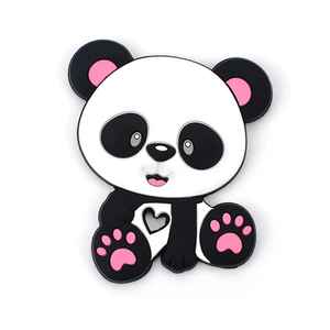 Anneau de dentition girafe en silicone de qualité alimentaire sans BPA, jouet souple unisexe, accessoire de chaîne de sucette, cadeau de soin pour nouveau-né et de puériculture - Product Image 1