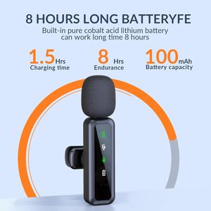 H65 Triple-Tương Thích Không Dây Lavalier <span class=keywords><strong>Microphone</strong></span> Cho Điện Thoại/PC Live Streaming Kép Mic Hệ Thống Với Giảm Tiếng Ồn Mini Thiết Kế - Product Image 4
