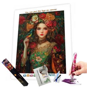 مجموعات رسم بالألماس ثلاثي الأبعاد مطبوعة بالكامل، رسم بالألماس الدائري/المربع، صور شخصية مطبوعة - Product Image 1