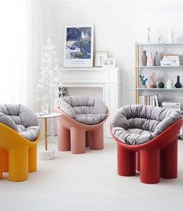 Silla Roly Poly de diseño moderno de Driade, cojín de tela tapizada, sala de estar silla para, silla de ocio, salón - Product Image 4