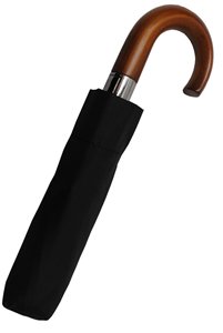 <span class=keywords><strong>Parapluie</strong></span> <span class=keywords><strong>pliant</strong></span> 3 <span class=keywords><strong>de</strong></span> conception d'affaires pour hommes <span class=keywords><strong>haut</strong></span> <span class=keywords><strong>de</strong></span> <span class=keywords><strong>gamme</strong></span> avec manche en bois Crook fort coupe-vent fermeture ouverte automatique pour adultes - Product Image 5