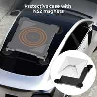 2 in 1 Starlink Mini Magnetic Roof Mount Hard Case Desain Pelindung PC Tahan Benturan Berkekuatan Tinggi Perlindungan dari Debu dan Goresan