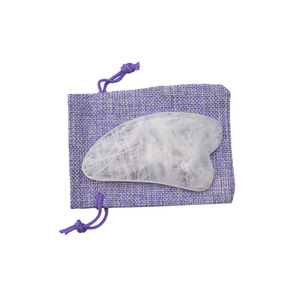 Cristal <span class=keywords><strong>de</strong></span> cuarzo transparente Natural Jade Gua Sha Herramienta <span class=keywords><strong>de</strong></span> masaje <span class=keywords><strong>SPA</strong></span> Stone Guasha <span class=keywords><strong>para</strong></span> <span class=keywords><strong>hombres</strong></span> y mujeres <span class=keywords><strong>para</strong></span> reducir líneas finas y arrugas - Product Image 3