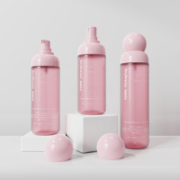 Flacon pulvérisateur vide en PET de 100 ml, 120 ml, 150 ml, avec couvercle boule et pompe, personnalisable OEM, pour brume corporelle et parfum