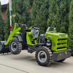 Traktor taman Mini kecil dengan pemuat depan <span class=keywords><strong>1000kg</strong></span> mesin pemuat artikulasi Weichai garansi 1 tahun pompa Gearbox Motor - Product Image 2