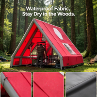 Tente de camping gonflable extra-large pour 7 personnes avec chambres séparées pour le camping en groupe, spacieuse