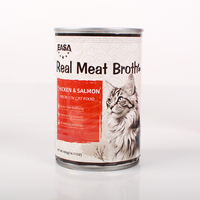 Aliments humides pour chats en conserve, poulet et saumon, best-sellers, friandises, aliments pour animaux de compagnie, fabricant MEAT&SOUP, 400g, échantillon gratuit