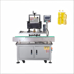 Máquina Tapadora de Botellas Automática Eléctrica de Cuatro Ruedas Motorizadas y Ajustables para Botellas de Metal, Plástico, Vidrio y Madera, para Alimentos y Productos Químicos - Product Image 2