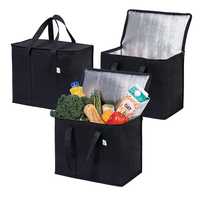 Sac isotherme pliable personnalisé avec logo, 20L, écologique, réutilisable, pour repas et préparation alimentaire, motif lettres
