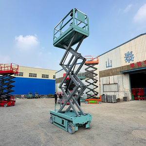 Plateforme élévatrice <span class=keywords><strong>de</strong></span> chantier aérienne autopropulsée à ciseaux, alimentée par batterie, avec une <span class=keywords><strong>hauteur</strong></span> <span class=keywords><strong>de</strong></span> <span class=keywords><strong>travail</strong></span> <span class=keywords><strong>de</strong></span> 8 m, échafaudage mobile en acier - Product Image 6