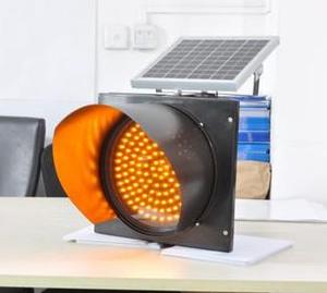 Panneau de décelleratisation routière 300 mm, lampe solaire LED, <span class=keywords><strong>balise</strong></span> clignotante jaune - Product Image 2