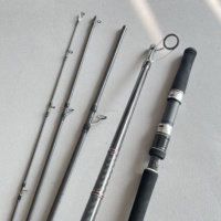 Canne à pêche Seehoo 5 sections 9'6 Jig Max 100g 4.0 PE Poignée EVA Portable pour lancer à longue distance Cannes à pêche Voyage Jigging sur le rivage