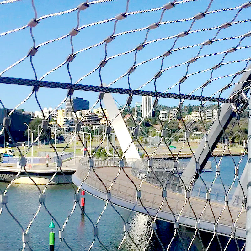 Zoo animal protection stainless steel rope mesh