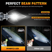 HYNBYZJ Usine 110W LED Phare De Voiture Lumière 6500K Couleur H1 H3 H13 H27 9006 9012 Auto Voiture Lumière 9005 H4 H11 H7 Led Phare Ampoule