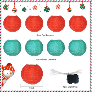 Đèn Led Outdoor RO Treo Ngoài Trời Đèn Trang Trí Giáng Sinh Đèn Dây Ngoài Trời Giấy Chống Thấm Nước Đèn Lồng Trang Trí Tiệc Giáng Sinh - Product Image 2