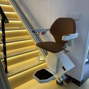 Evde Kullanım İçin Ağır Hizmet Tipi 120KG Taşıma Kapasiteli Elektrikli Kavisli Merdiven Asansörü Katlanabilir Özel Boy Yaşlılar ve Engelliler İçin Merdiven Asansörü - Product Image 2