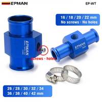 EPMAN Raccord de capteur de température d'eau, adaptateur de tuyau de radiateur, raccord en T pour tuyau de liquide de refroidissement en ligne, filetage NPT 1/8 pouce