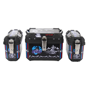 Baúl Completo de Alta Calidad para TANK BWS ADV, Baúl de 45L, Cajas Laterales de 20L*2/28L*2, Bolsa de Sillín para Motocicleta, Caja de Plástico PP Negra - Product Image 3