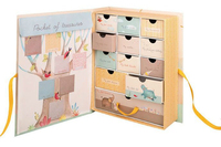 Boîte à souvenirs en papier personnalisée pour bébé avec compartiments, boîtes à mémoire imprimées personnalisées pour bébé ange