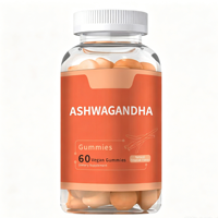 Complément alimentaire à base d'extrait d'ashwagandha OEM en gommes, favorise un sommeil réparateur et une endurance physique pour les adultes