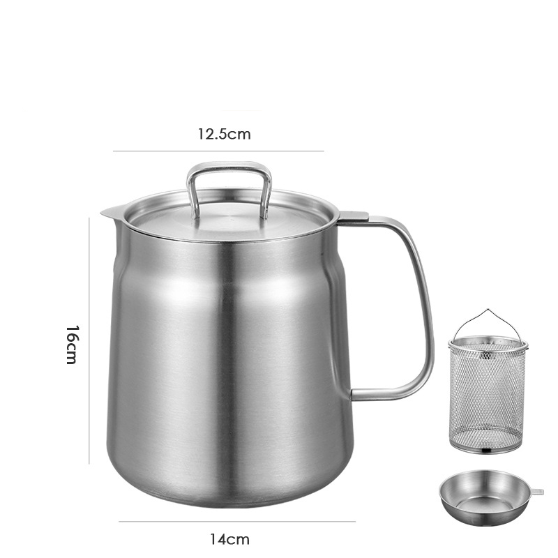 silver B 4-piece set with frying basket