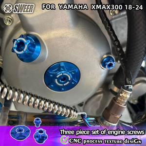 เหมาะสำหรับยามาฮ่า XMAX300 รุ่นปี 18-24 ชุดสกรูตกแต่งเครื่องยนต์ สกรูป้องกันการโจรกรรม ฝาครอบมอเตอร์แม่เหล็ก - Product Image 6