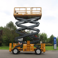 Plateforme élévatrice à ciseaux électrique tout-terrain XG1523ERT, hauteur de travail 15 m, pour travaux de construction et d'entretien en extérieur