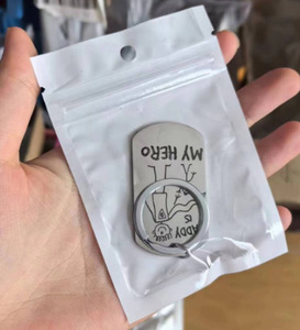 Regalo para el Día del Padre, ÉXITO DE VENTAS, Llavero de Acero Inoxidable con Diseño Creativo de Dibujos Animados 'PAPÁ ES MI HÉROE' para Uso Comercial - Product Image 6
