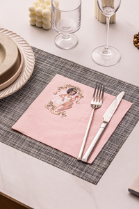 Serviettes de table personnalisées promotionnelles pour mariage, serviettes personnalisées, serviettes dorées personnalisées pour mariage - Product Image 5