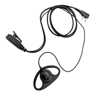 RISENKE EH206 שומר ראש אוזניות ptt auriculares D צורת שתי דרך רדיו fbi אוזניות אפרכסת עבור hytera רדיו